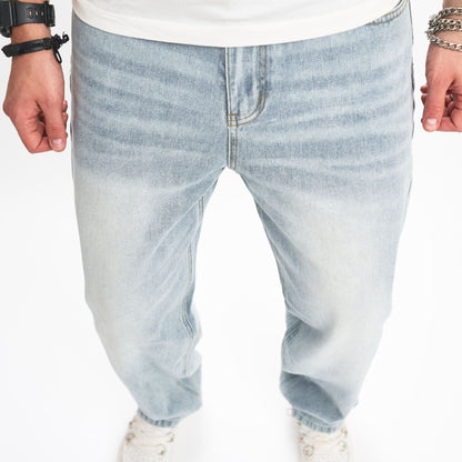 Herren Jeans locker weite Beine Freizeit Hip Hop Punk