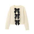 Fashionable slim-fit round neck cardigan