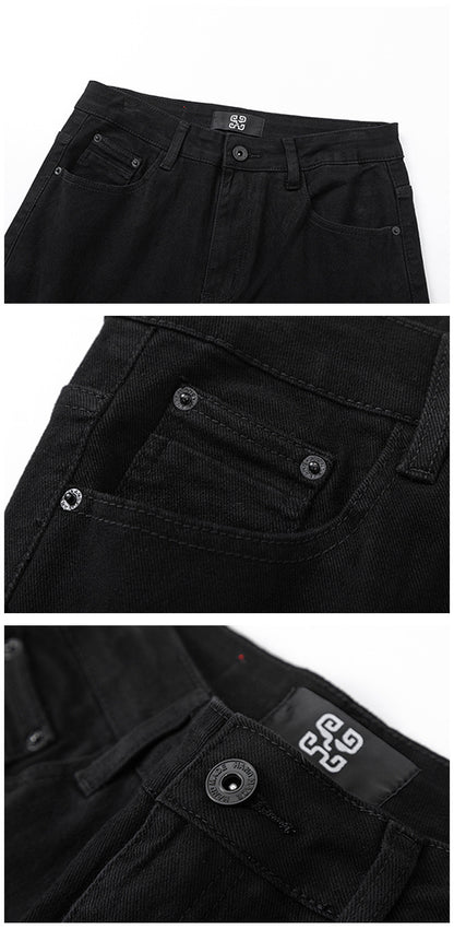 Multi-Taschen Arbeitsjeans Herren lockere Hose in großer Größe