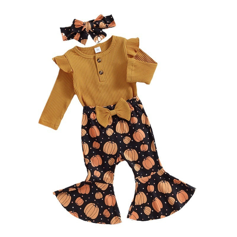 Baby Spitzen Langarm-Jumpsuit Anzug