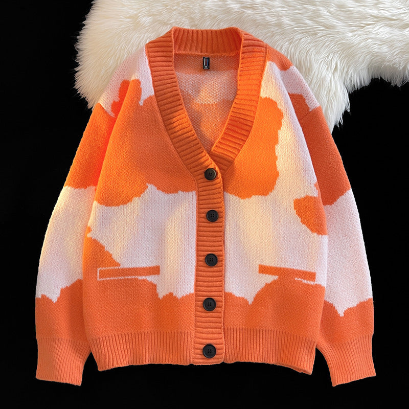 Lässiger Pullover aus Strick für Herren.