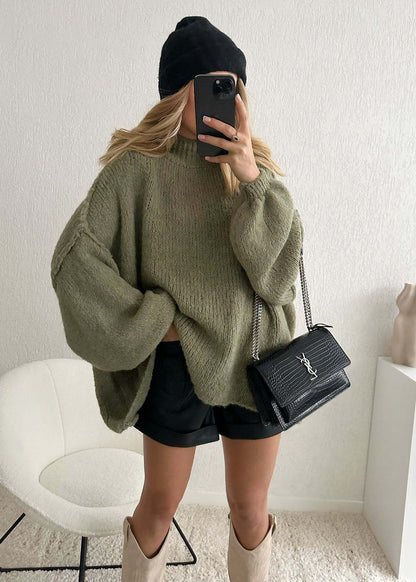 Lockerer Pullover in Übergröße