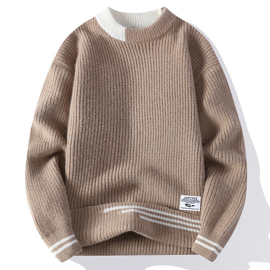 Herren-Cardigan mit mehrfarbigen Streifen