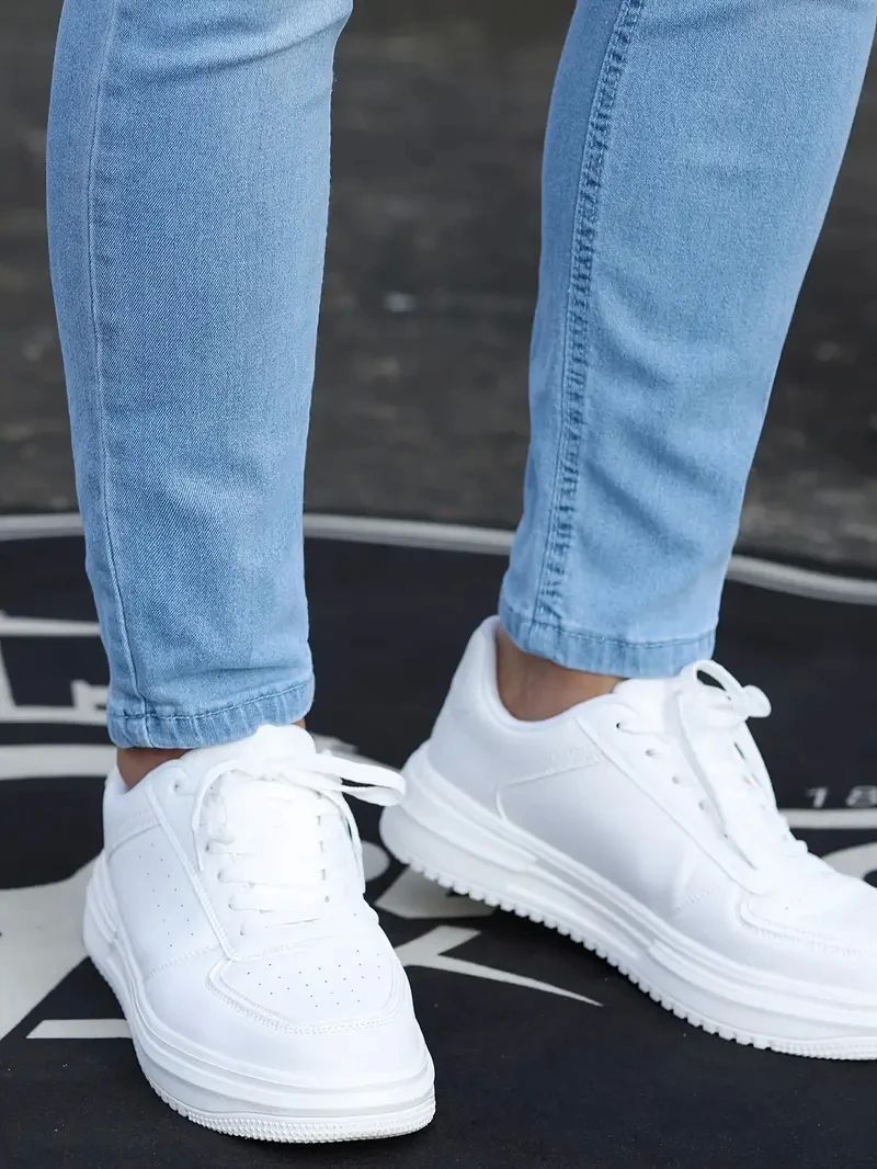 Herren hose Retro-Wasch reiß verschluss Sretch Jeans lässig schlank