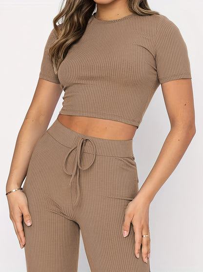 Fashion Casual Set Women's Solid Color