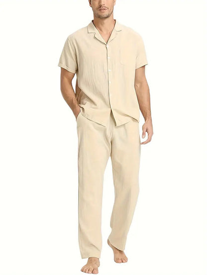 short-sleeved suit for men