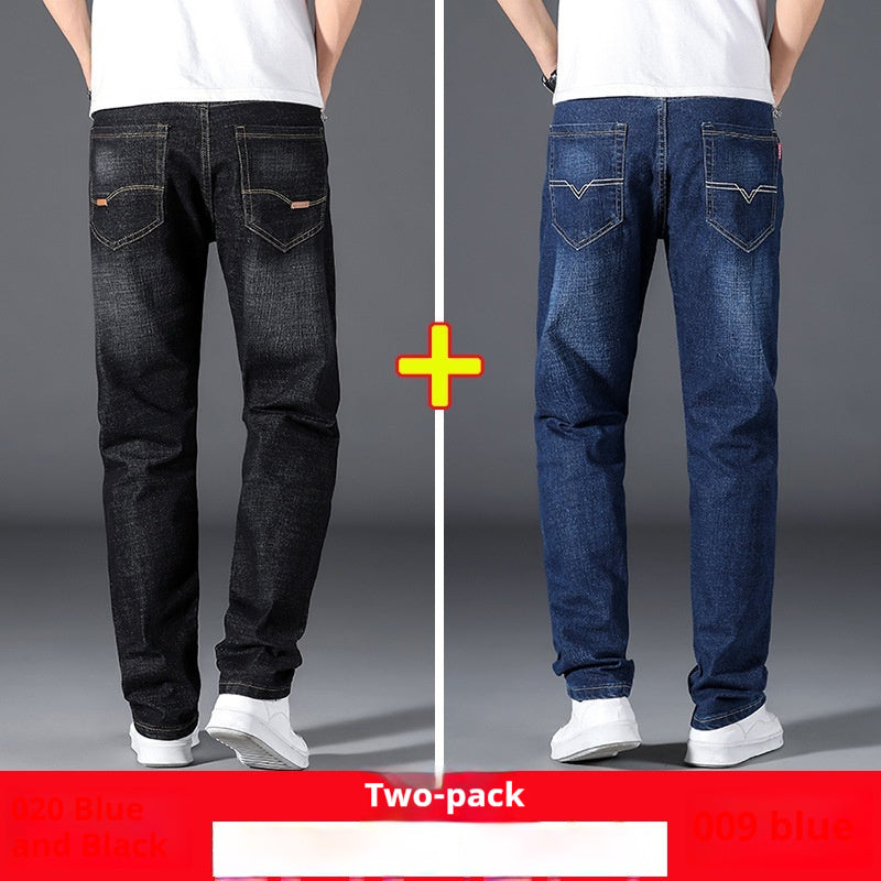 Sommer dünne Jeans Herren lose gerade