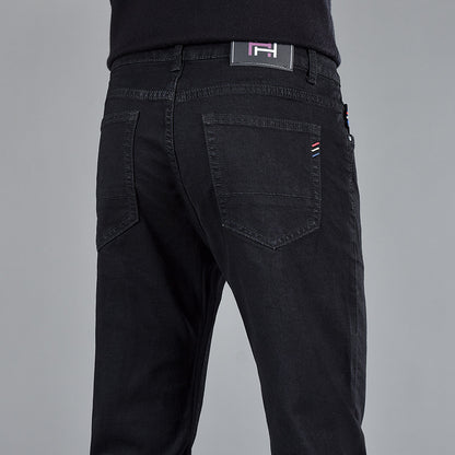 Neue Slim Fit Jugend lässig gerades Bein Baumwoll jeans Männer