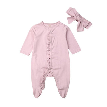 Baby Ruffle Costume Kids Romper Jumpsuit Suit Shirt Outfit