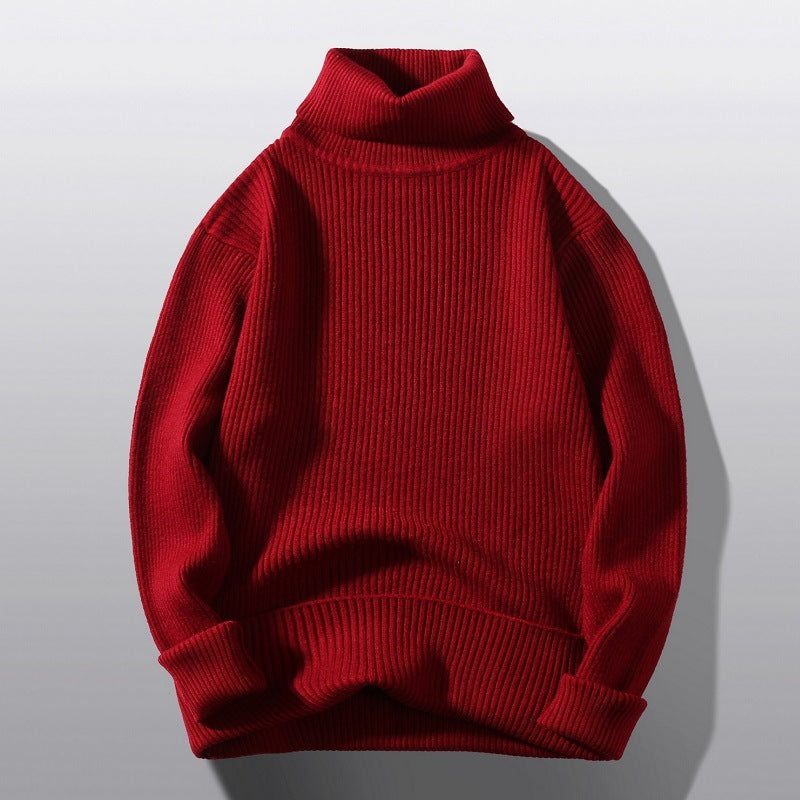 Lässiger und schlichter Strickpullover mit Streifen, als Unterzieh-Strickbekleidung