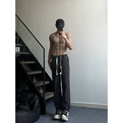 Elastischer Bund Jeans Amerikanisch All-Matching