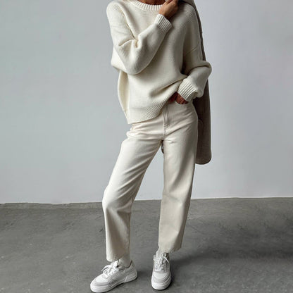 Damen Strick pullover einfach und elegant