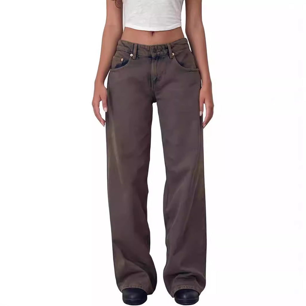 Jeans hose für Damen mit breiten Bein