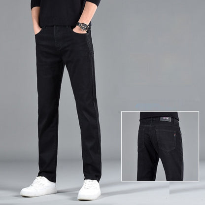 Neue Slim Fit Jugend lässig gerades Bein Baumwoll jeans Männer