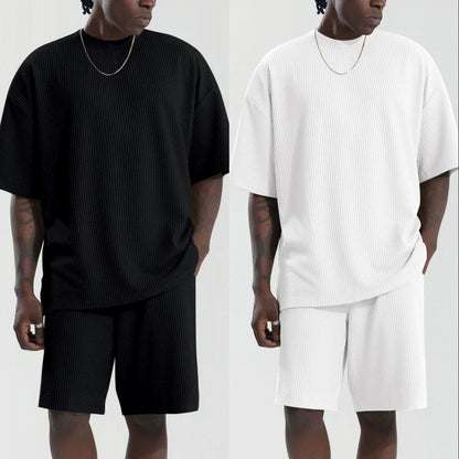 Men's Loose Short Sleeve Suit Sports Leisure Suit