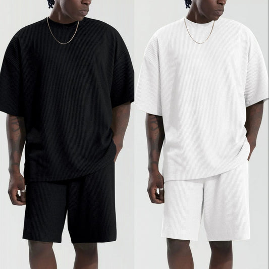 Men's Loose Short Sleeve Suit Sports Leisure Suit