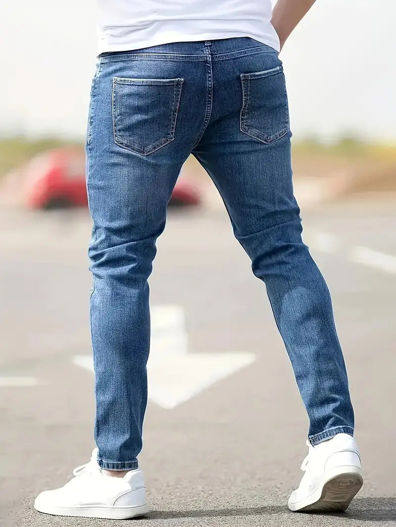 Slim-Fit Stretch-Jeans im amerikanischen Stil
