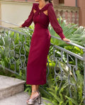 elegantes schlankes Kleid