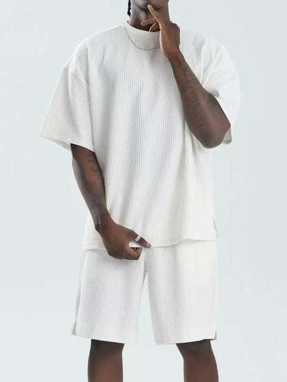 Men's Loose Short Sleeve Suit Sports Leisure Suit