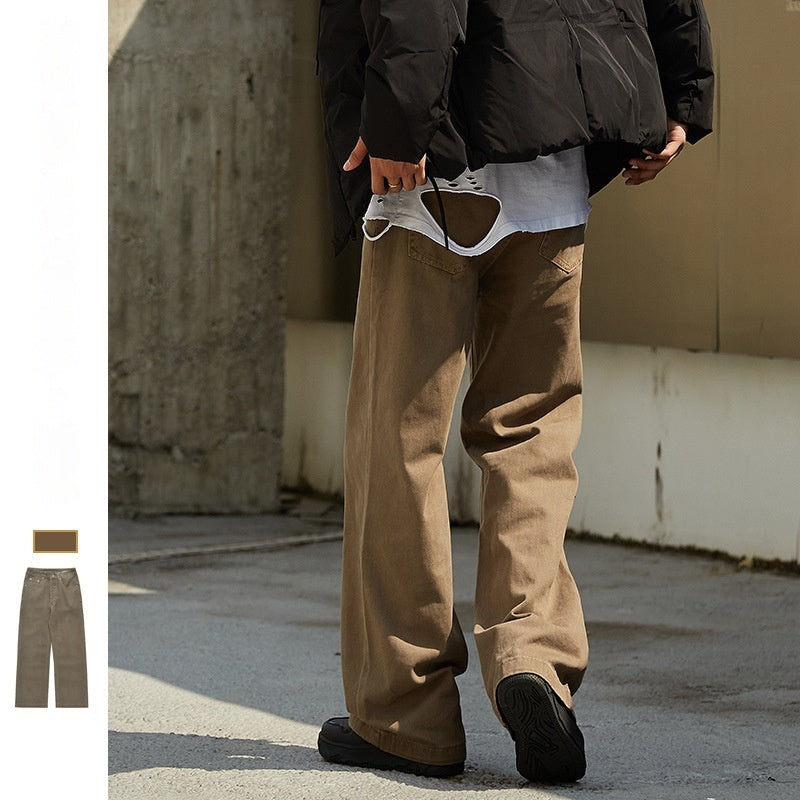 New American Style Retro Hong Kong Style Japanische Lose Gerade Jeans für Männer