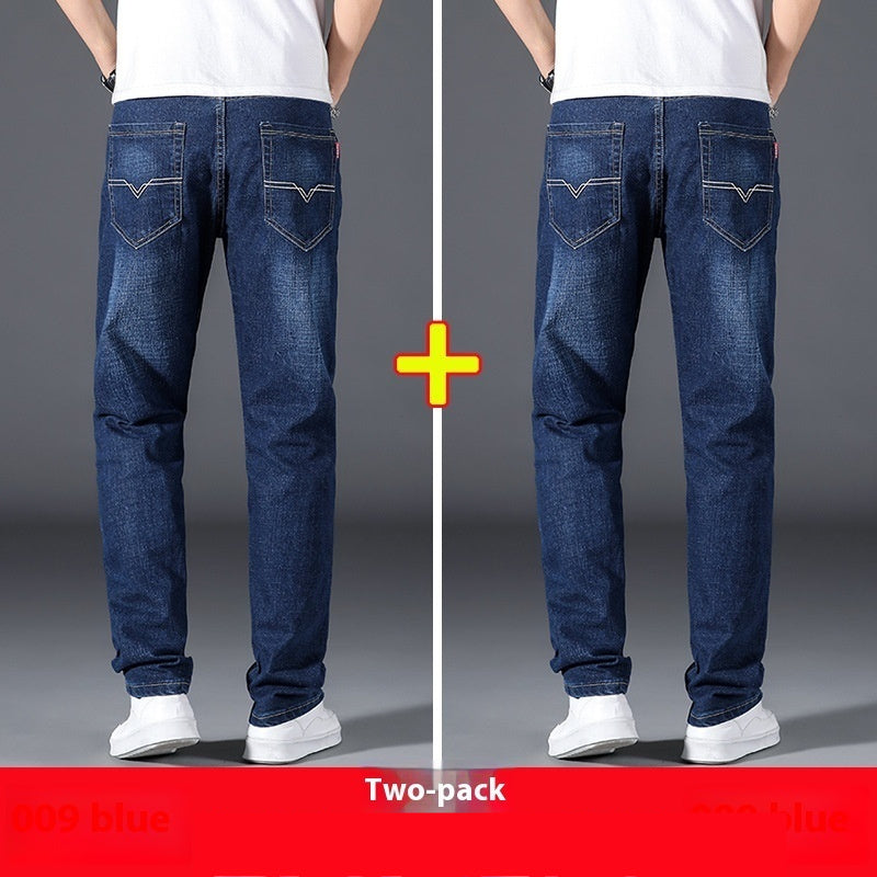 Sommer dünne Jeans Herren lose gerade