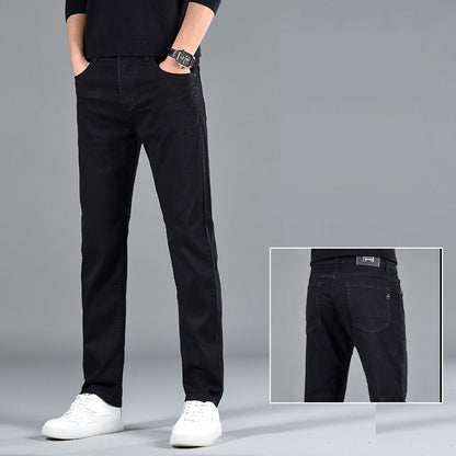 Neue Slim Fit Jugend lässig gerades Bein Baumwoll jeans Männer