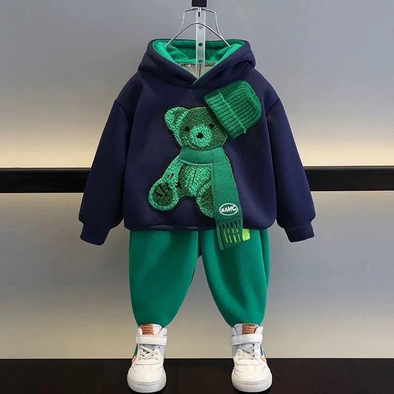 Jungen- und Mädchenanzug Modische Kinderkleidung Frühling und Herbst Sport-Sweatshirt