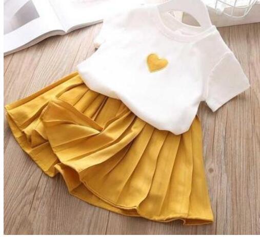 Sommer Kinderkleidung Großes Schleifen T-Shirt Shorts Kleidung Set