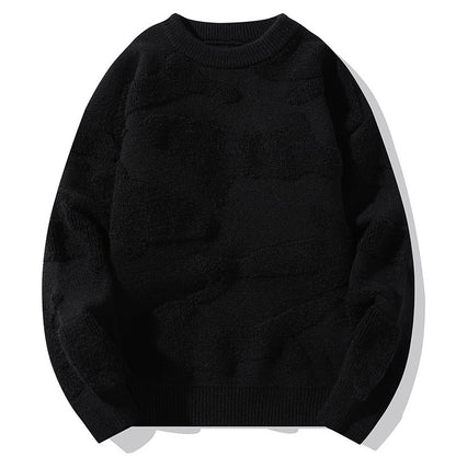 Winter Pullover, dick gefüttert mit Fleece, Plus-Size, locker geschnitten als Unterziehpullover