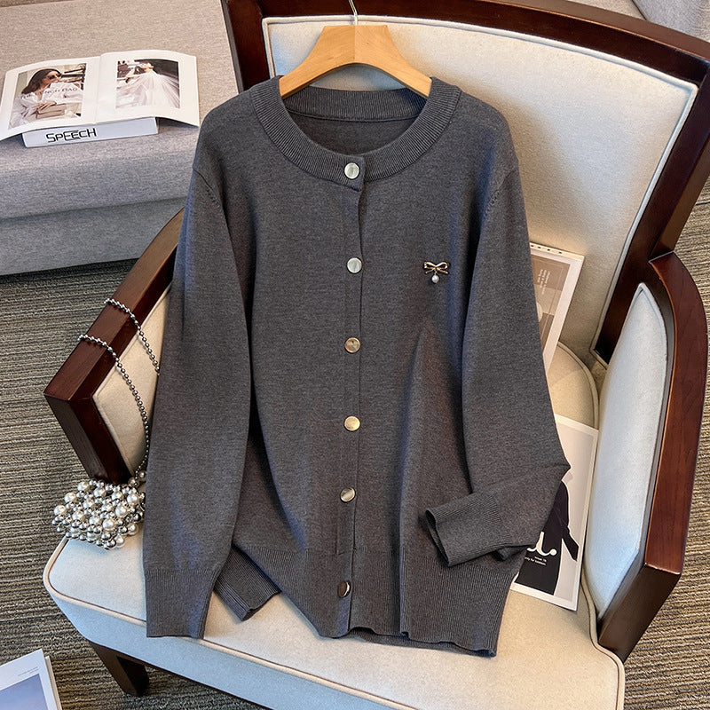 Damen Lockere Strickjacke Strickmantel
