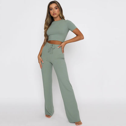Fashion Casual Set Women's Solid Color