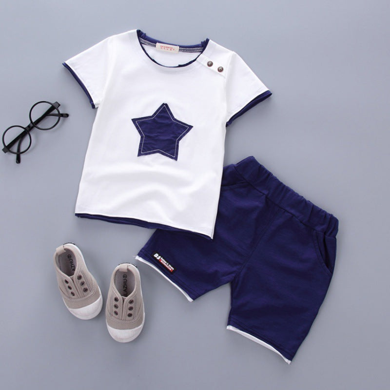 Jungen Sommer Kurzarm-Anzug Baby Kleidung für Monate