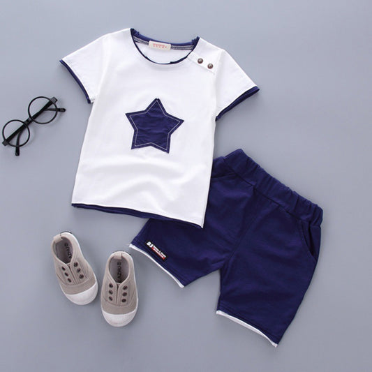 Jungen Sommer Kurzarm-Anzug Baby Kleidung für Monate