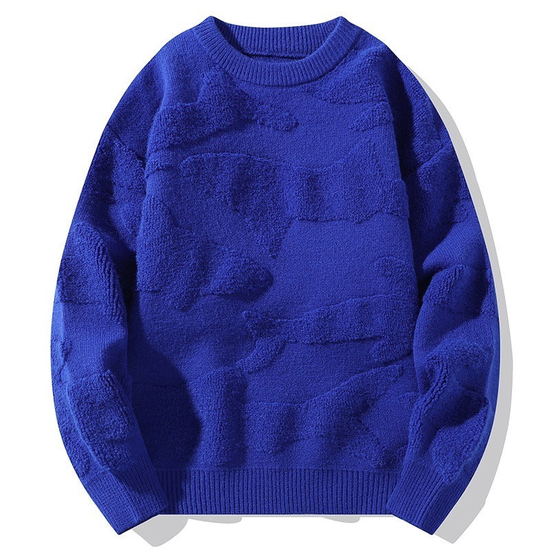 Winter Pullover, dick gefüttert mit Fleece, Plus-Size, locker geschnitten als Unterziehpullover