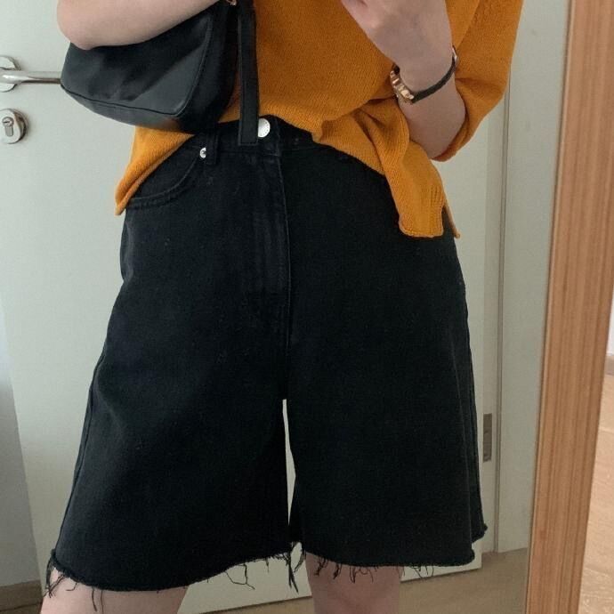 Modische Amerikanische Retro-Jeans mit Weitem Bein für Damen