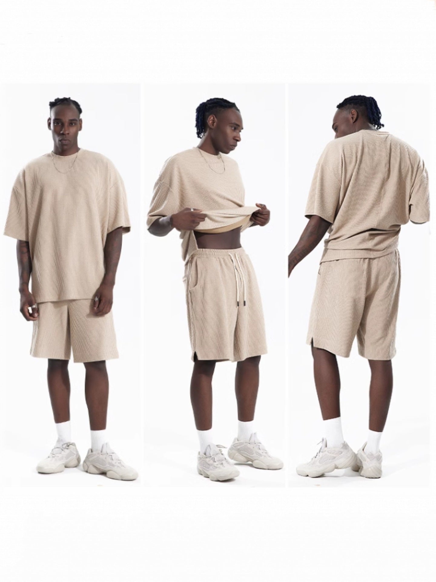Men's Loose Short Sleeve Suit Sports Leisure Suit