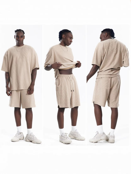 Men's Loose Short Sleeve Suit Sports Leisure Suit