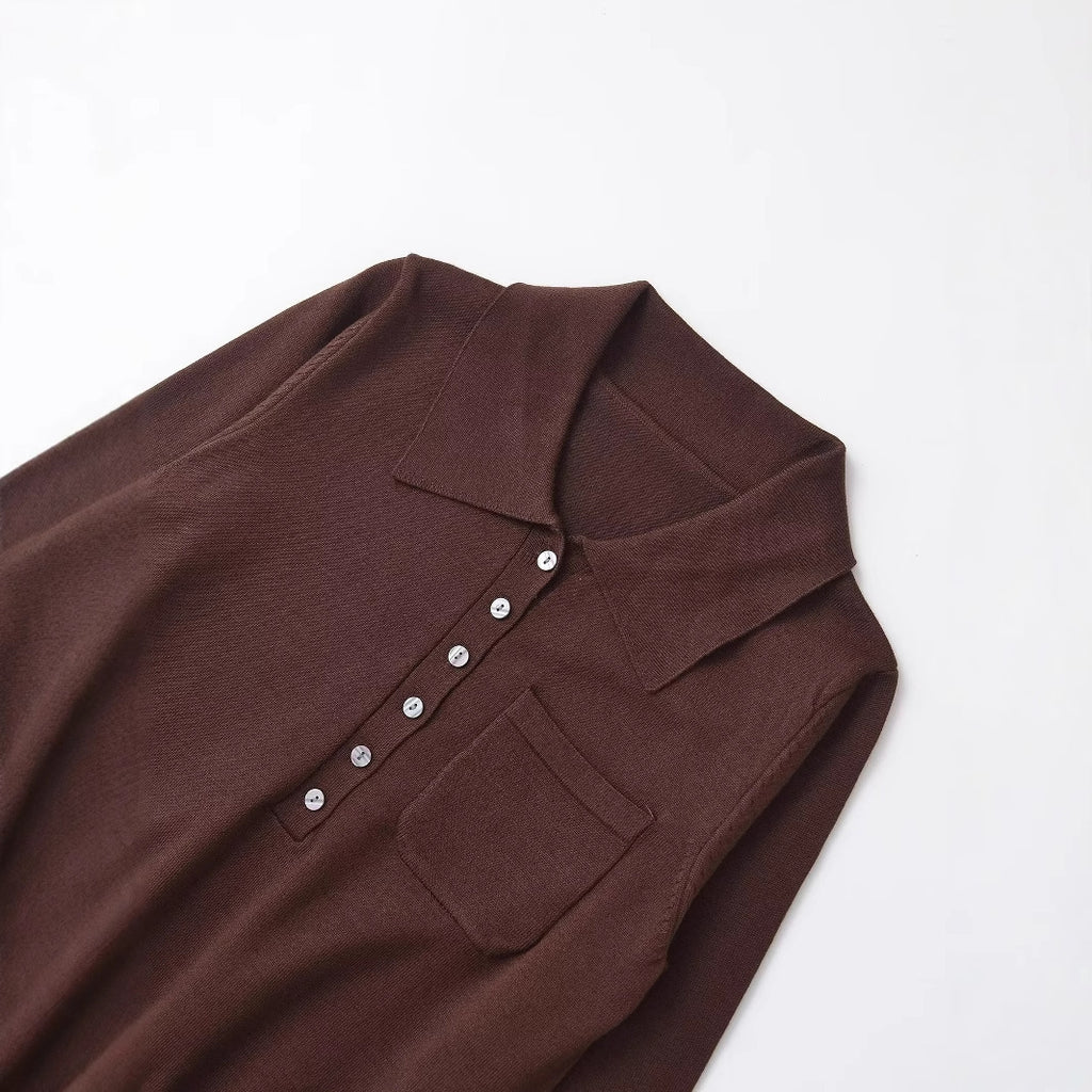 Modische Wollmischung Strickjacke