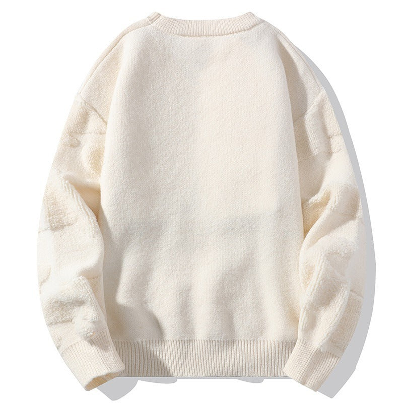 Winter Pullover, dick gefüttert mit Fleece, Plus-Size, locker geschnitten als Unterziehpullover