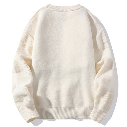 Winter Pullover, dick gefüttert mit Fleece, Plus-Size, locker geschnitten als Unterziehpullover