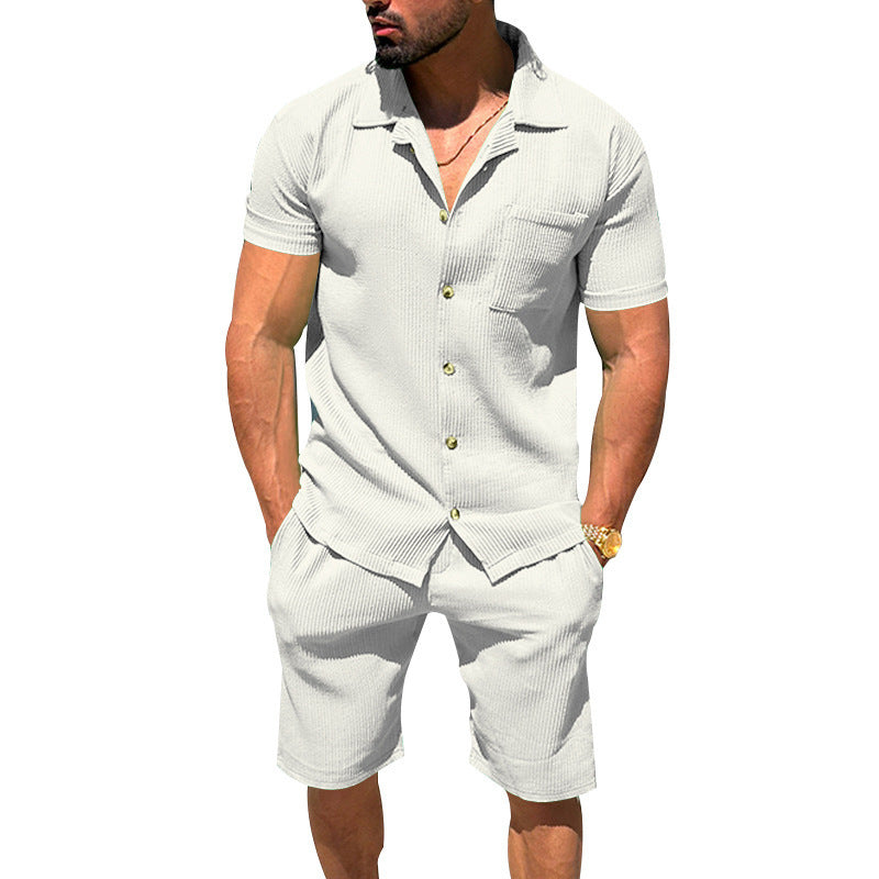 Summer set: short-sleeved shirt &amp; shorts