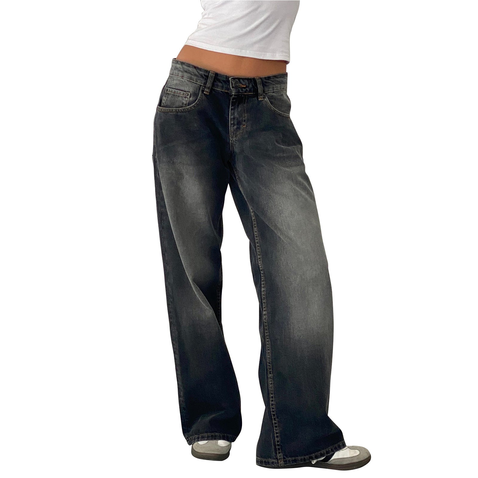 Jeans hose für Damen mit breiten Bein