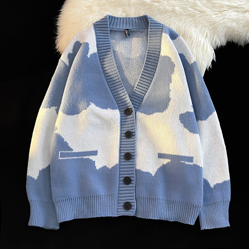 Lässiger Pullover aus Strick für Herren.