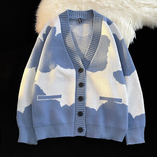 Lässiger Pullover aus Strick für Herren.