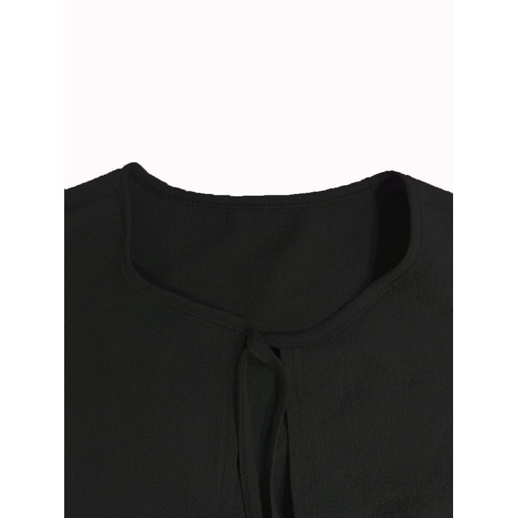 Damen Mode Lässiges Shirt in Uni-Farbe