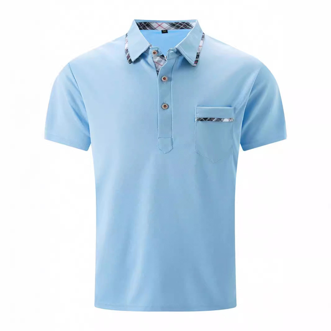 Europäische und amerikanische Revers-T-Shirt Polo-Shirt
