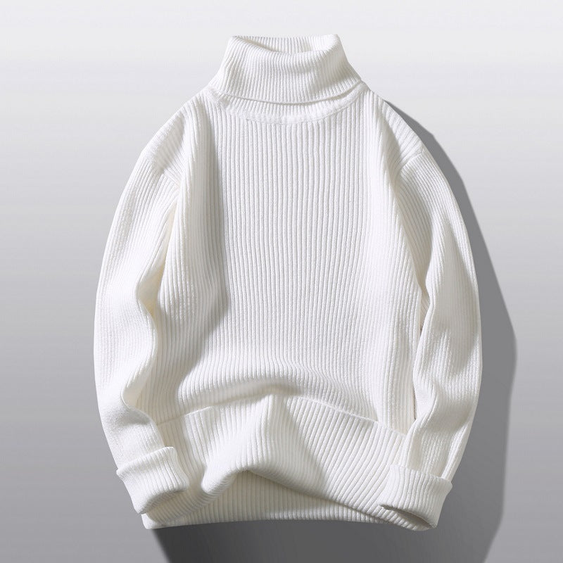 Lässiger und schlichter Strickpullover mit Streifen, als Unterzieh-Strickbekleidung
