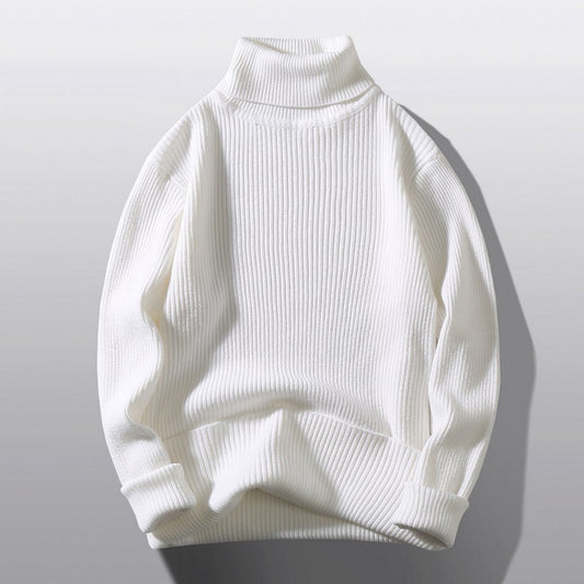 Lässiger und schlichter Strickpullover mit Streifen, als Unterzieh-Strickbekleidung