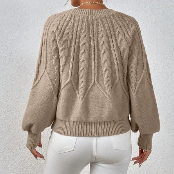 Fashion Retro Prisma Drehstrickpullover