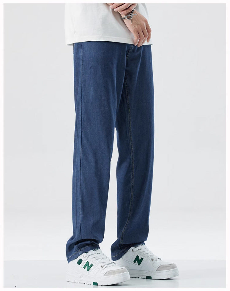 Herren Lose Gerade Eis Seide Freizeit jeans